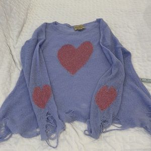 COPY - Wildfox White Label Sweater with heart
